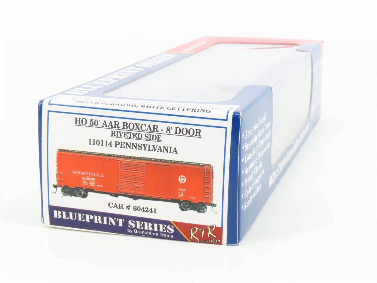 HO Scale Branchline Blueprint Series 110114 PRR Pennsylvania 50&#39; Box Car #604241