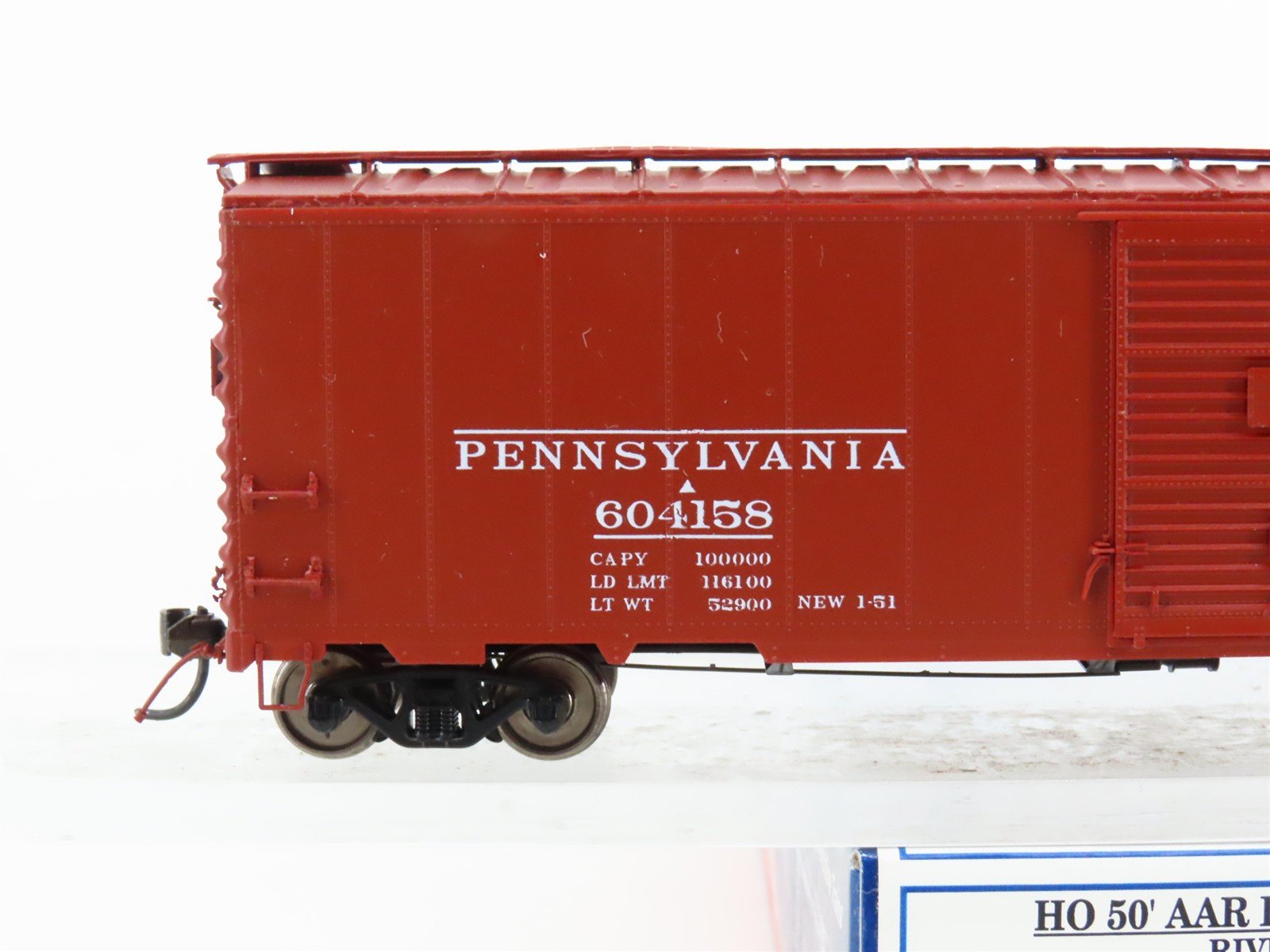 HO Scale Branchline Blueprint Series 110113 PRR Pennsylvania 50' Box Car #604158