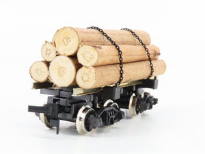 HO Scale Rivarossi 2349 Log Car w/ Log Load