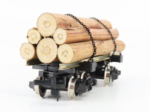 HO Scale Rivarossi 2349 Log Car w/ Log Load
