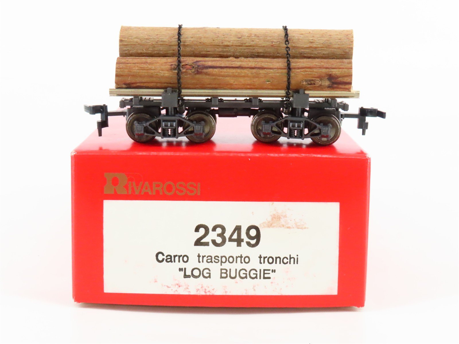 HO Scale Rivarossi 2349 Log Car w/ Log Load
