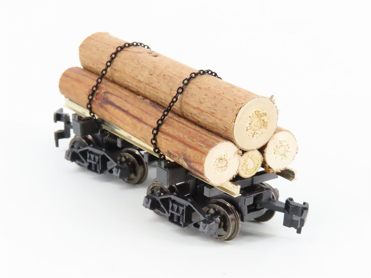 HO Scale Rivarossi 2349 Log Car w/ Log Load