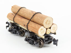 HO Scale Rivarossi 2349 Log Car w/ Log Load