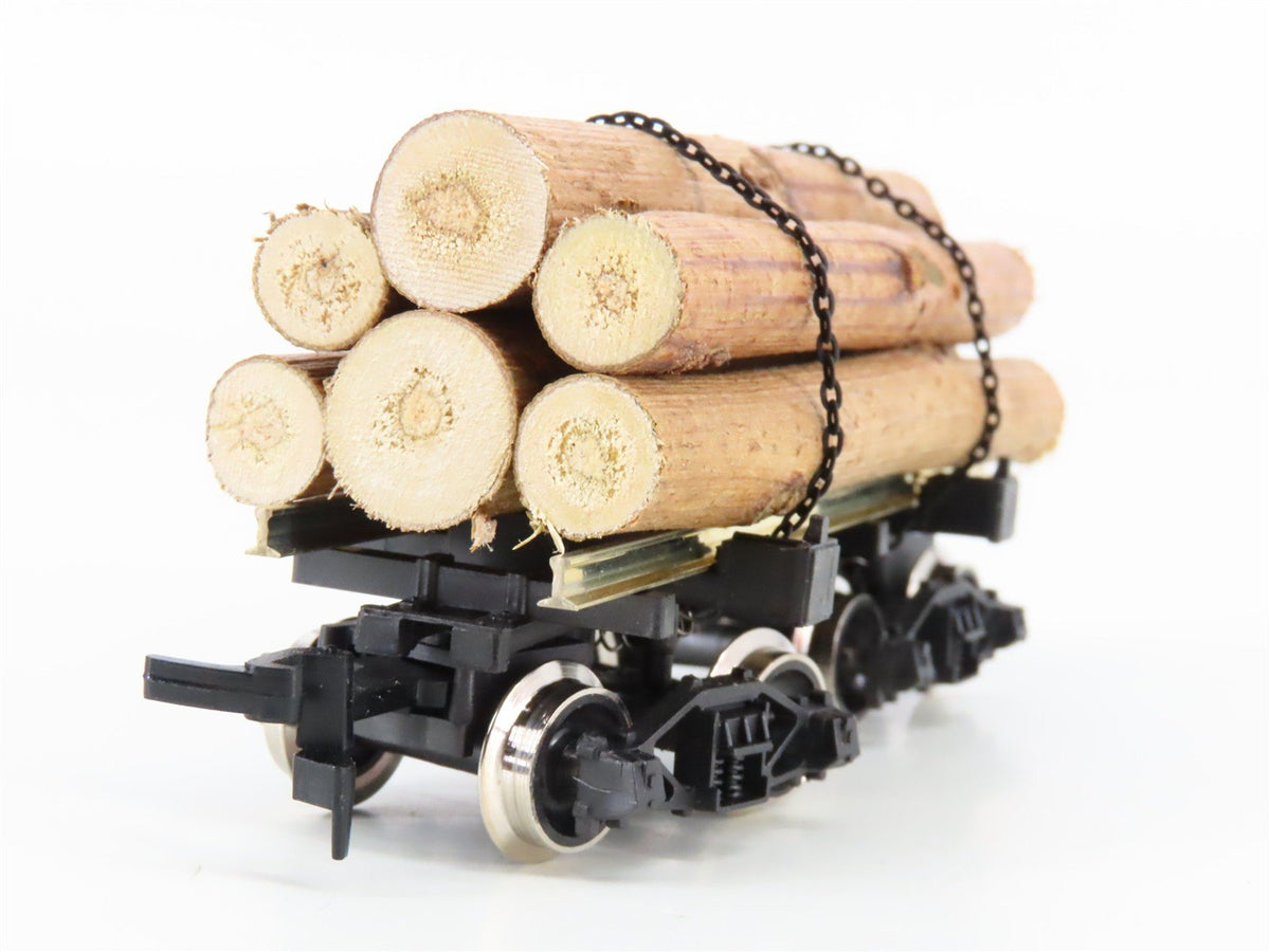 HO Scale Rivarossi 2349 Log Car w/ Log Load