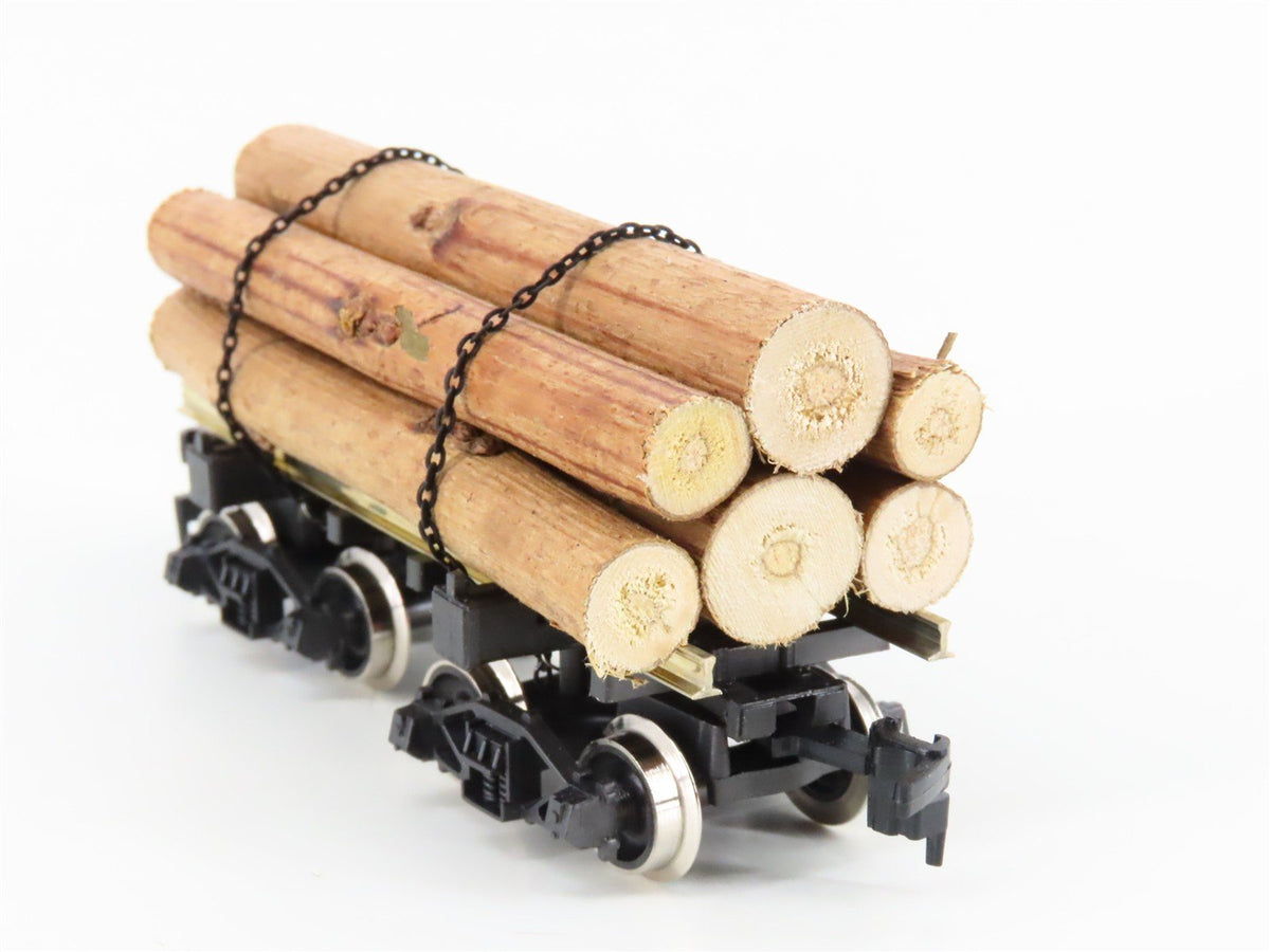 HO Scale Rivarossi 2349 Log Car w/ Log Load