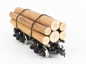 HO Scale Rivarossi 2349 Log Car w/ Log Load
