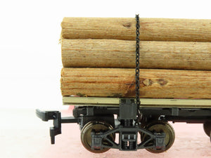 HO Scale Rivarossi 2349 Log Car w/ Log Load