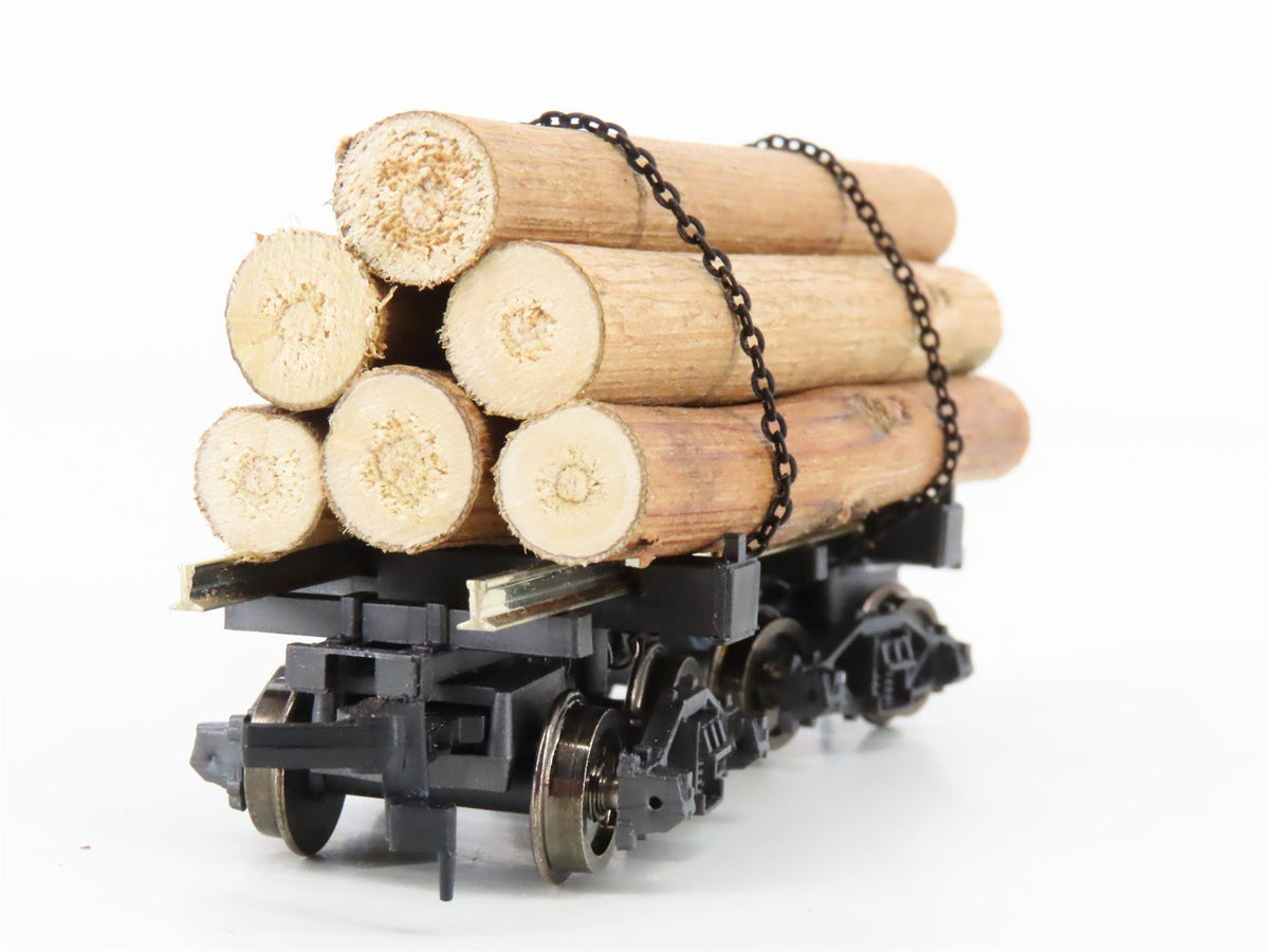 HO Scale Rivarossi 2349 Log Car w/ Log Load