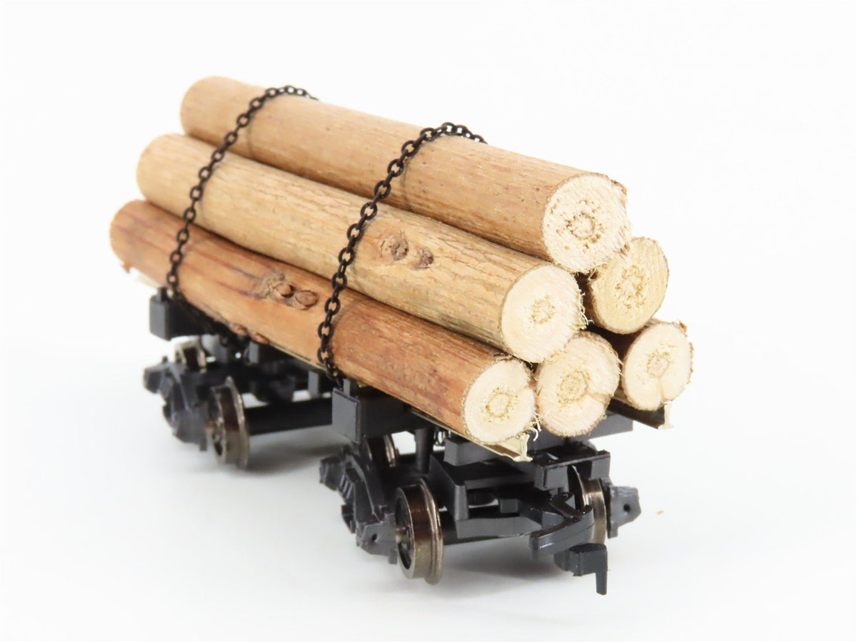 HO Scale Rivarossi 2349 Log Car w/ Log Load