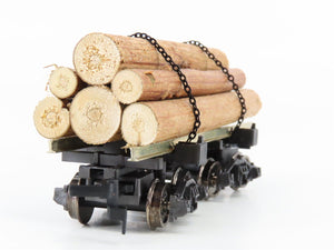 HO Scale Rivarossi R2349 Log Car w/ Log Load