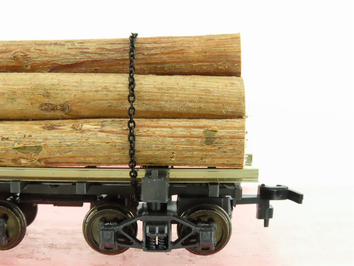 HO Scale Rivarossi 2349 Log Car w/ Log Load