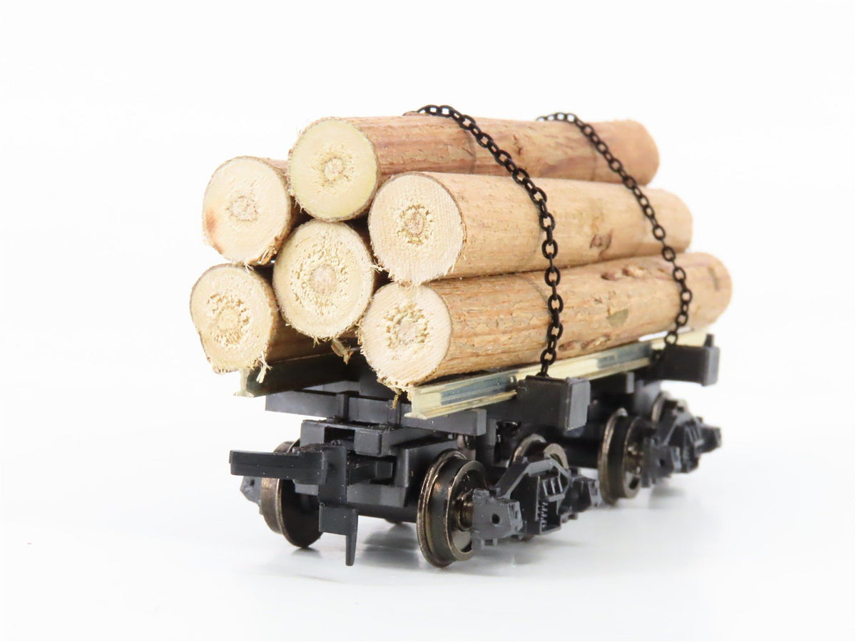 HO Scale Rivarossi 2349 Log Car w/ Log Load
