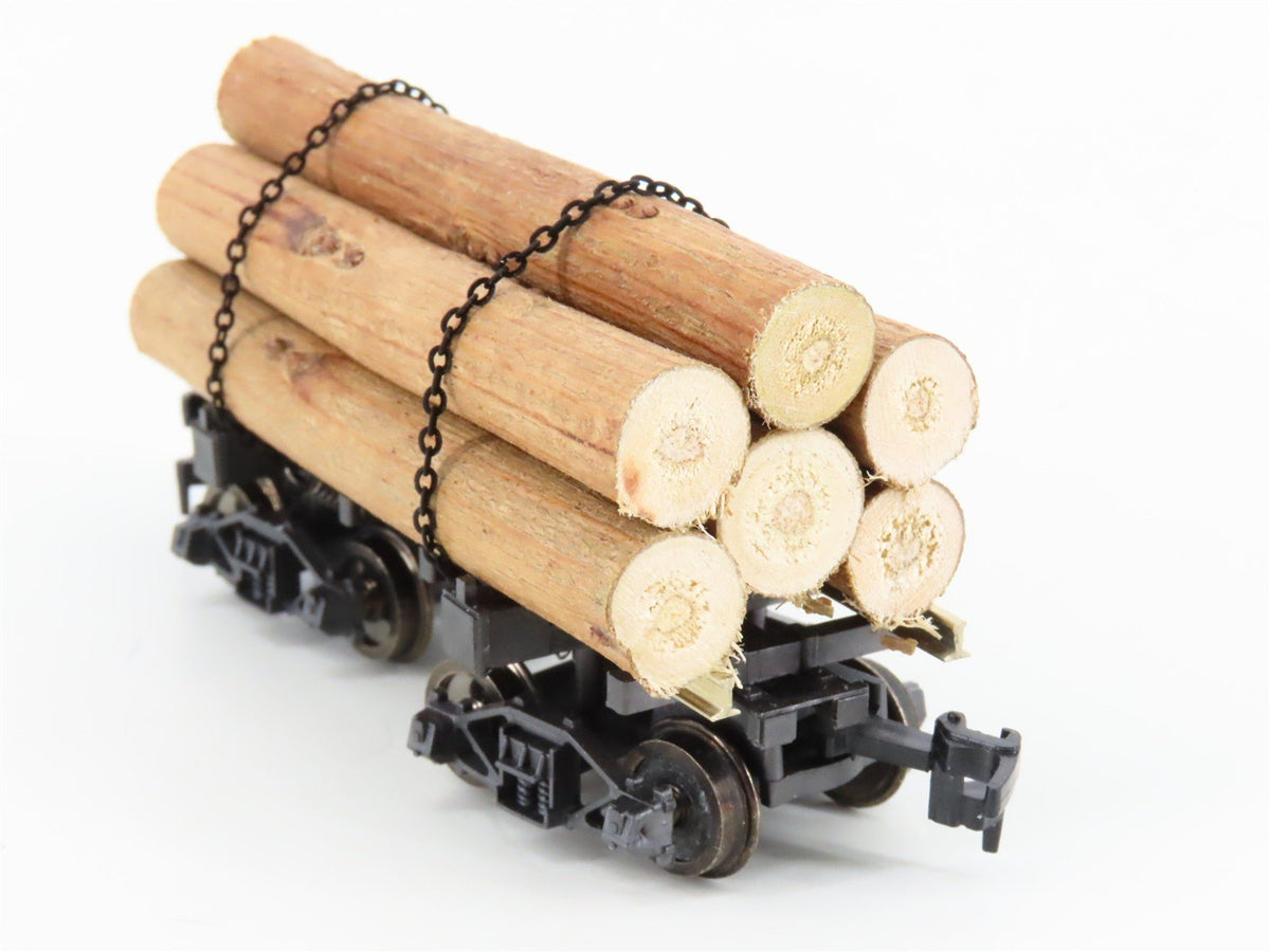 HO Scale Rivarossi 2349 Log Car w/ Log Load