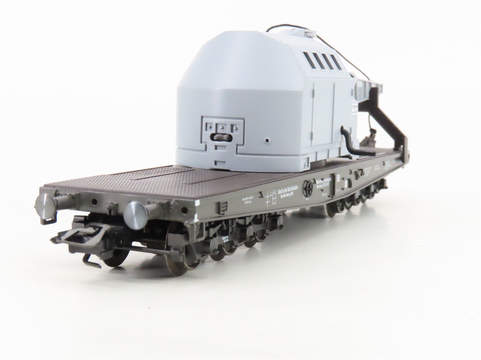 HO Scale Marklin 48674 DR Deutsche Reichsbahn Turnout Crane w/ Boom Car
