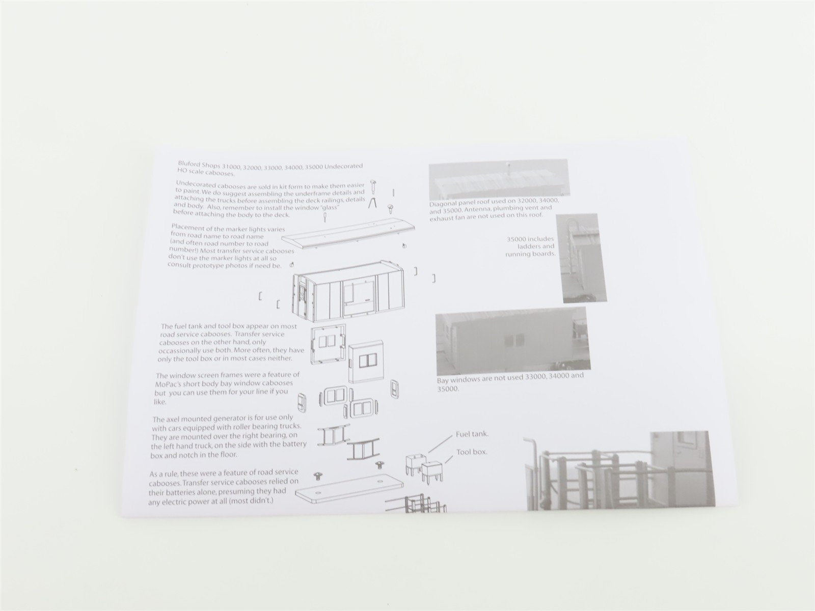 HO Scale Bluford Shops 35030 PC Penn Central Railroad Transfer Caboose #18096