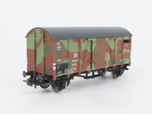 HO Liliput L225393 DR Deutsche Reichsbahn WWII Camouflaged Covered Goods Wagon