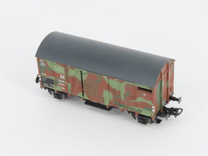 HO Liliput L225393 DR Deutsche Reichsbahn WWII Camouflaged Covered Goods Wagon