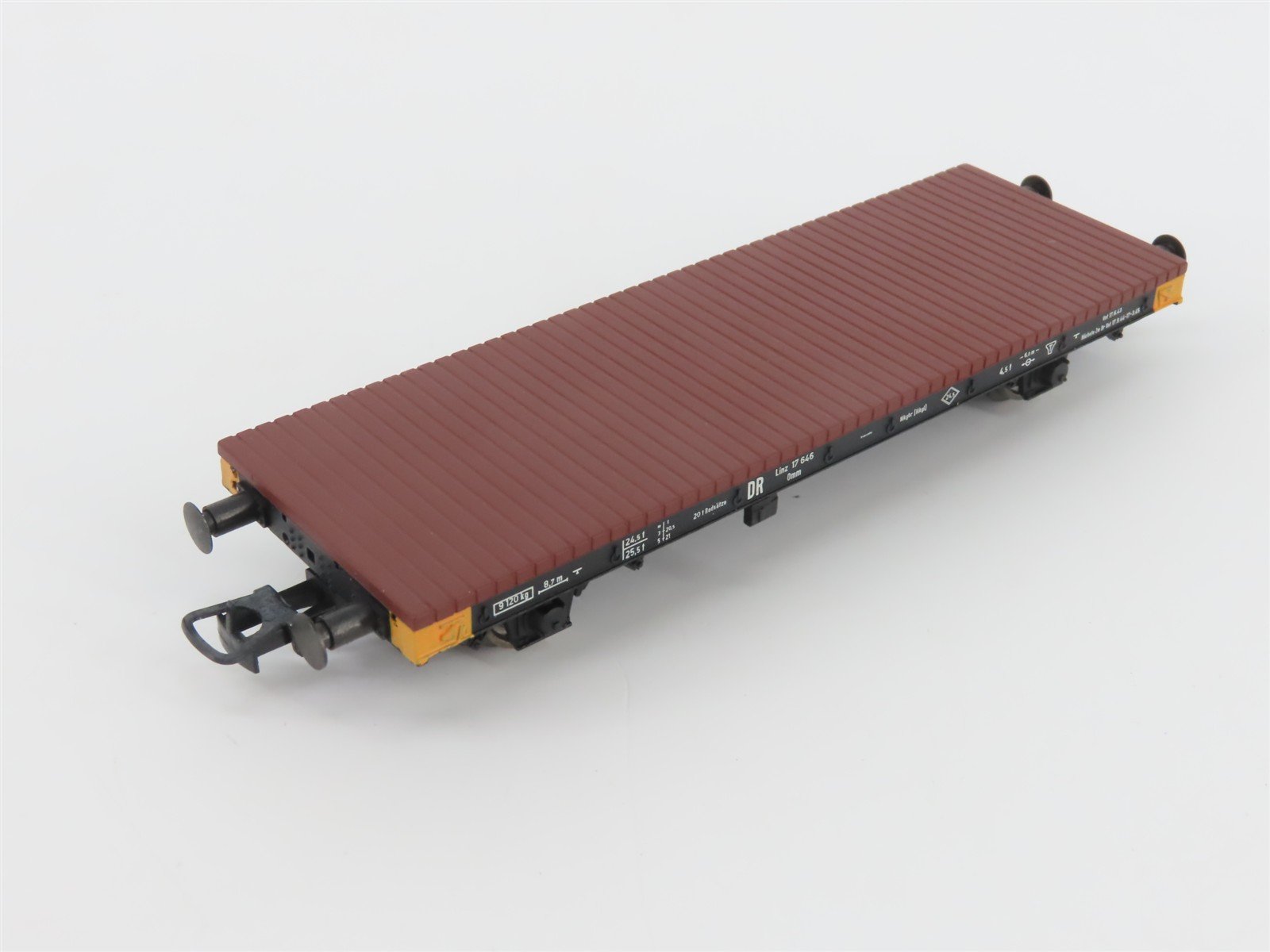 HO Liliput L240013 DR Deutsche Reichsbahn Flat Cars w/ Army Vehicles Set of 4