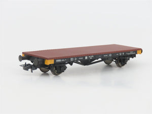 HO Liliput L240013 DR Deutsche Reichsbahn Flat Cars w/ Army Vehicles Set of 4