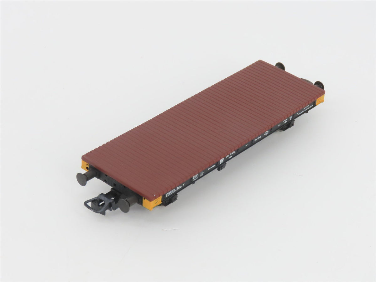 HO Liliput L240013 DR Deutsche Reichsbahn Flat Cars w/ Army Vehicles Set of 4