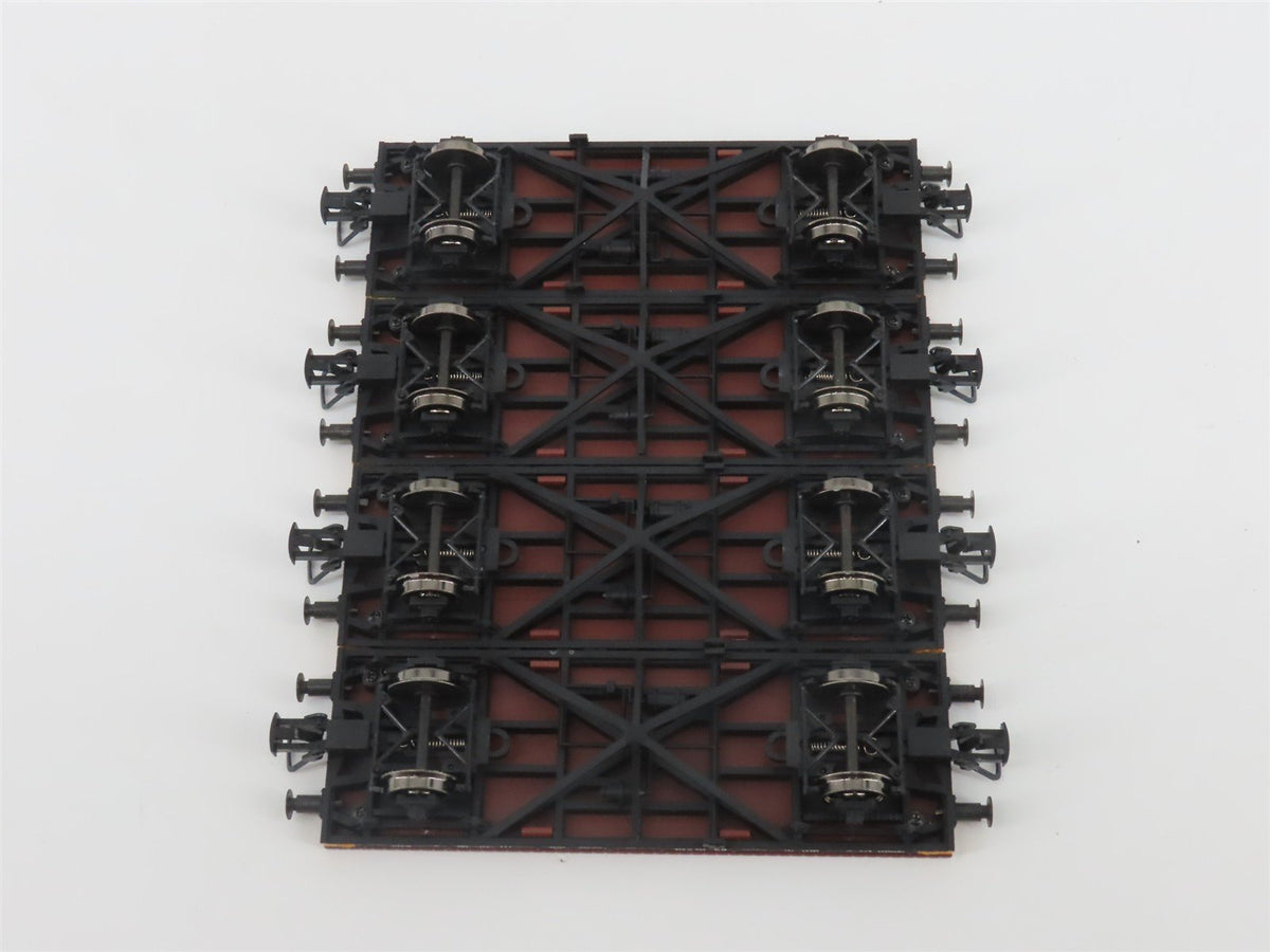 HO Liliput L240013 DR Deutsche Reichsbahn Flat Cars w/ Army Vehicles Set of 4