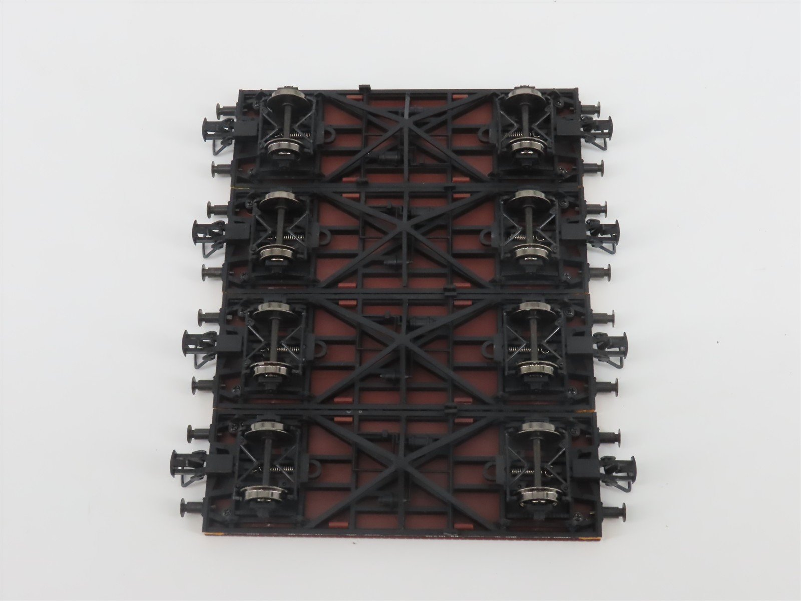 HO Liliput L240013 DR Deutsche Reichsbahn Flat Cars w/ Army Vehicles Set of 4