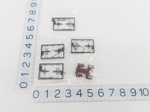 HO Liliput L240013 DR Deutsche Reichsbahn Flat Cars w/ Army Vehicles Set of 4