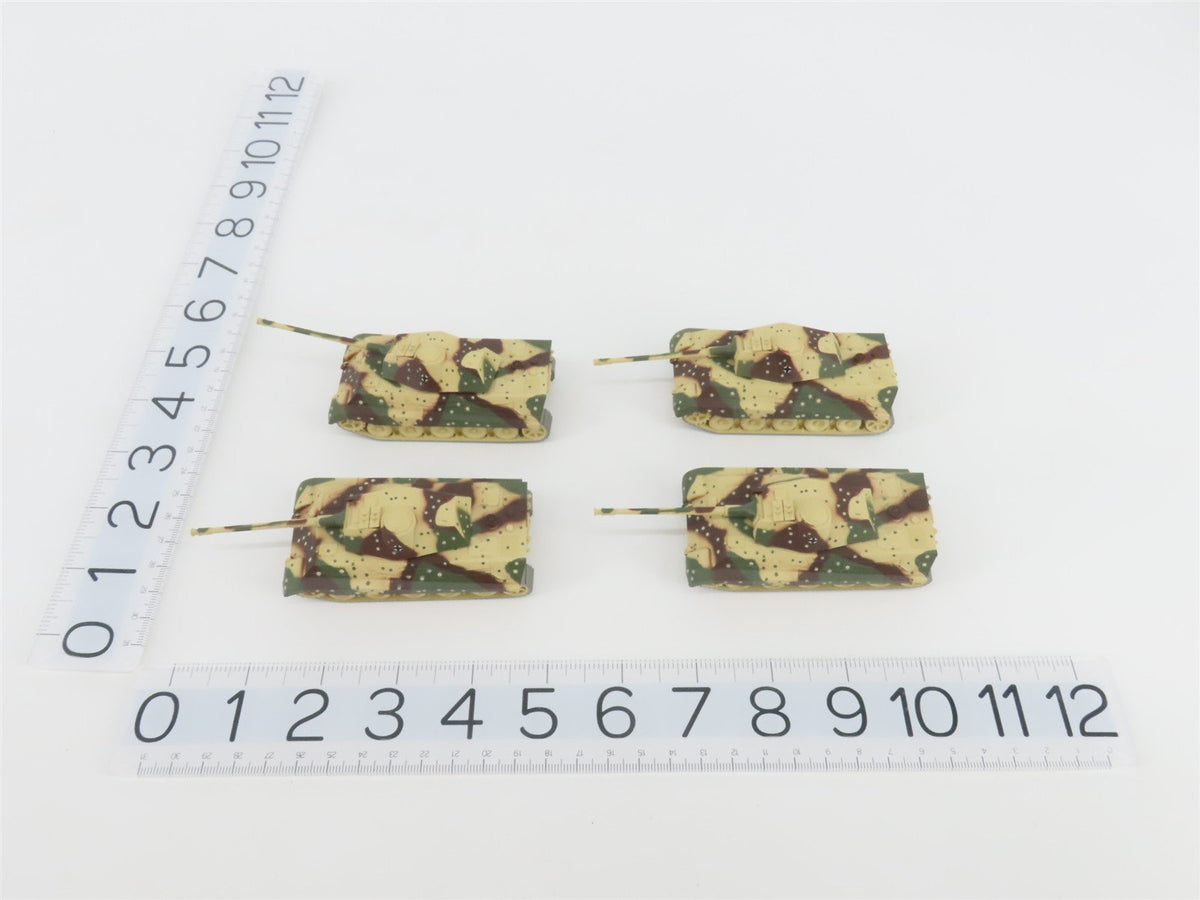 HO Liliput L240023 DR Deutsche Reichsbahn Flat Cars w/ Military Tanks Set of 4