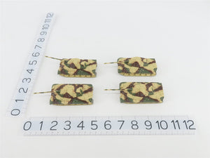 HO Liliput L240023 DR Deutsche Reichsbahn Flat Cars w/ Military Tanks Set of 4