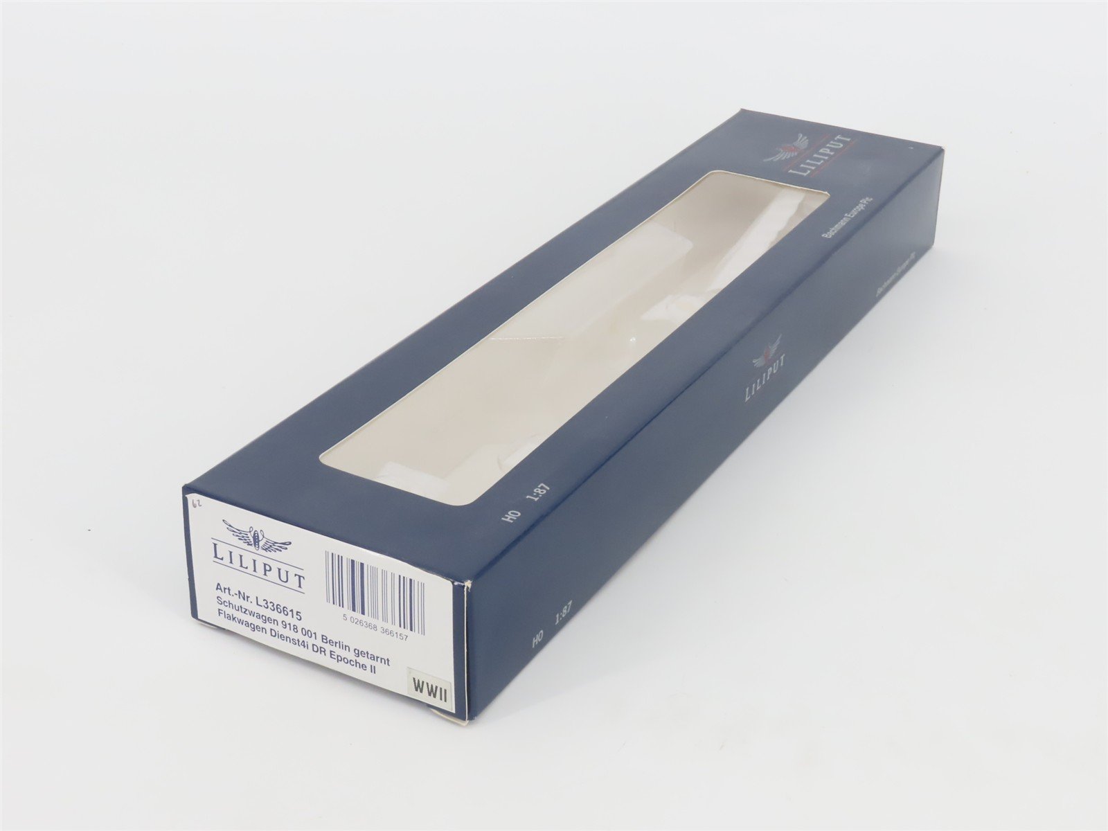HO Scale Liliput L336615 DR Deutsche Reichsbahn WWII Flakwagen Anti-Aircraft Car