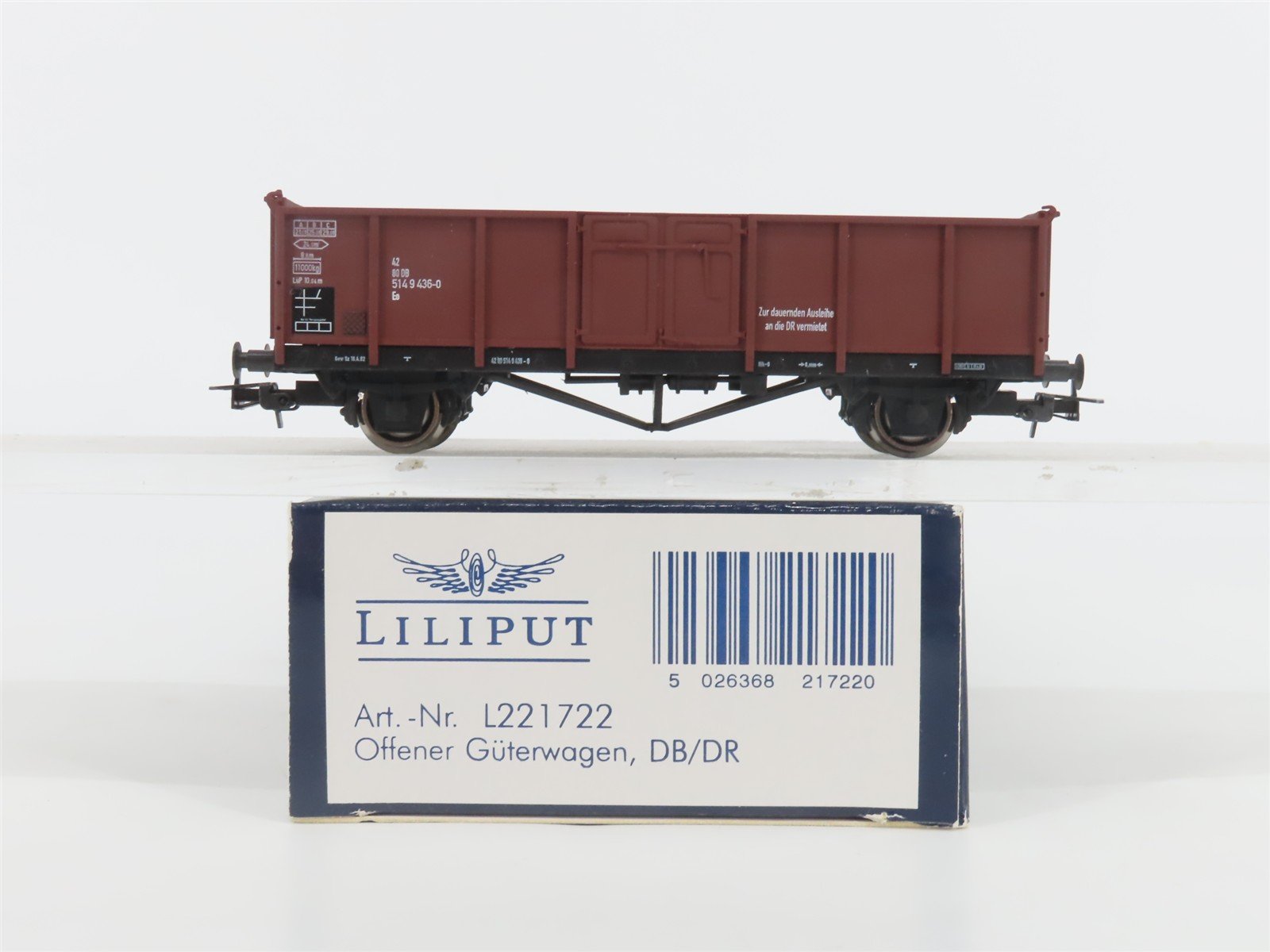 HO Scale Liliput L221722 DB Deutsche Bahn Gondola