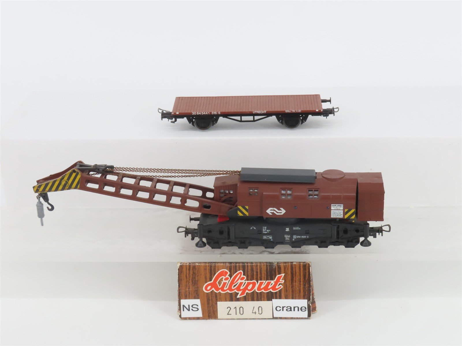 HO Scale Liliput 21040 NS Goliath Crane w/ Flat Car
