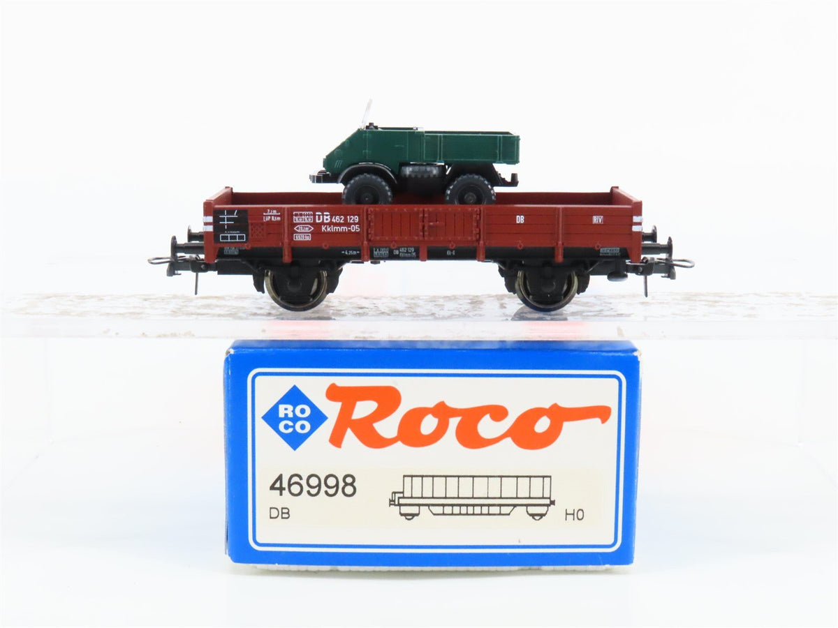 HO Scale Roco 46998 DB Deutsche Bahn Flat Car w/ Vehicle