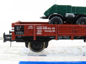 HO Scale Roco 46998 DB Deutsche Bahn Flat Car w/ Vehicle