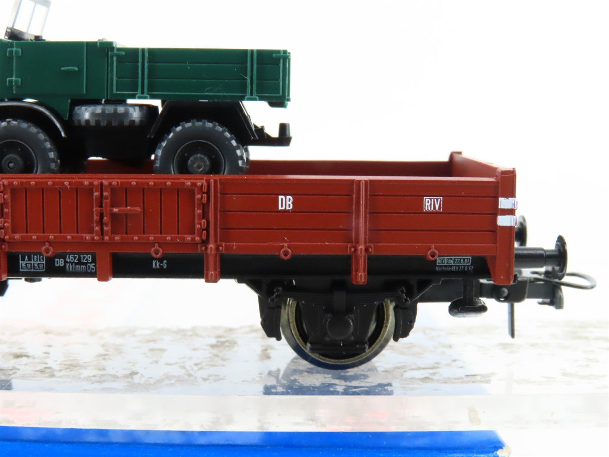 HO Scale Roco 46998 DB Deutsche Bahn Flat Car w/ Vehicle