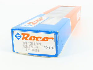 HO Scale Roco 625-48695 CB&Q Burlington Route 200 Ton Crane #204376