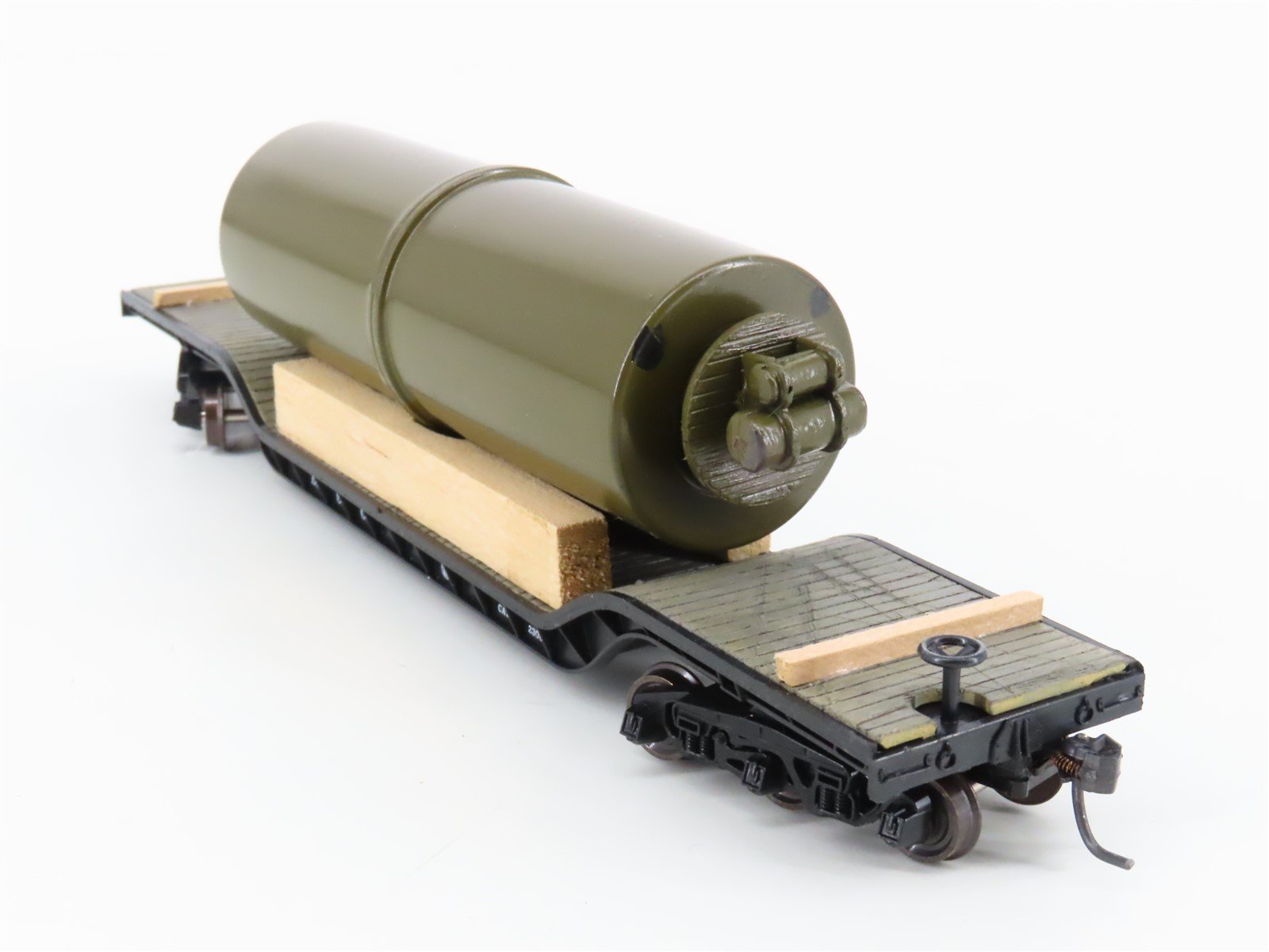 HO Roco 48992 B&O Baltimore & Ohio Depressed Center Flat Car 9003 w/ Custom Load