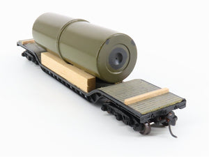 HO Roco 48992 B&O Baltimore & Ohio Depressed Center Flat Car 9003 w/ Custom Load