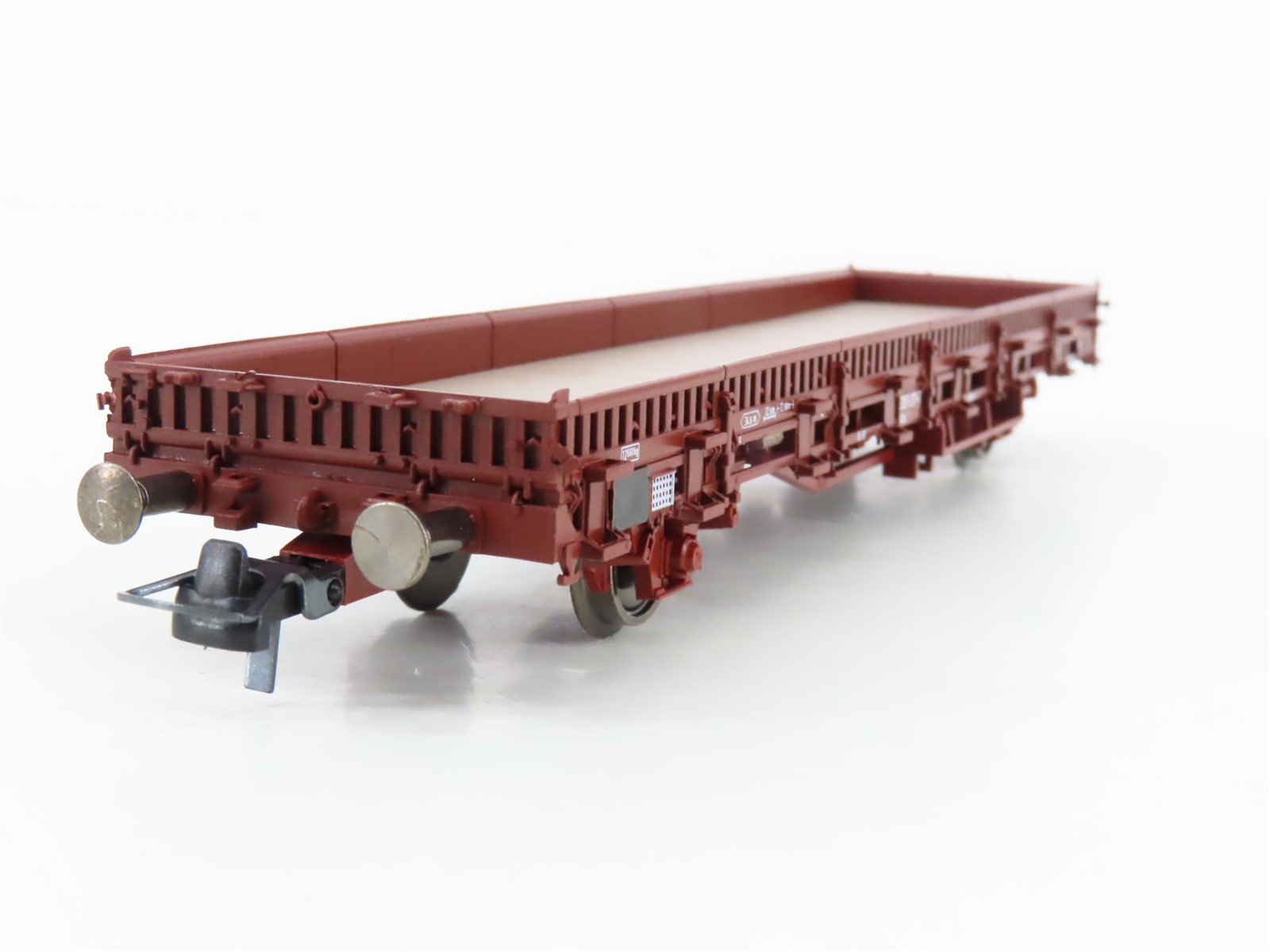 HO Scale Roco Minitanks 825 Flat Car w/ 3 Military Vehicles