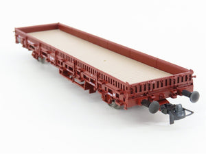 HO Scale Roco 47399 DB Deutsche Bahn Flat Car w/ Winter Camo Military Vehicle