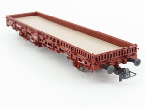 HO Scale Roco 47399 DB Deutsche Bahn Flat Car w/ Winter Camo Military Vehicle