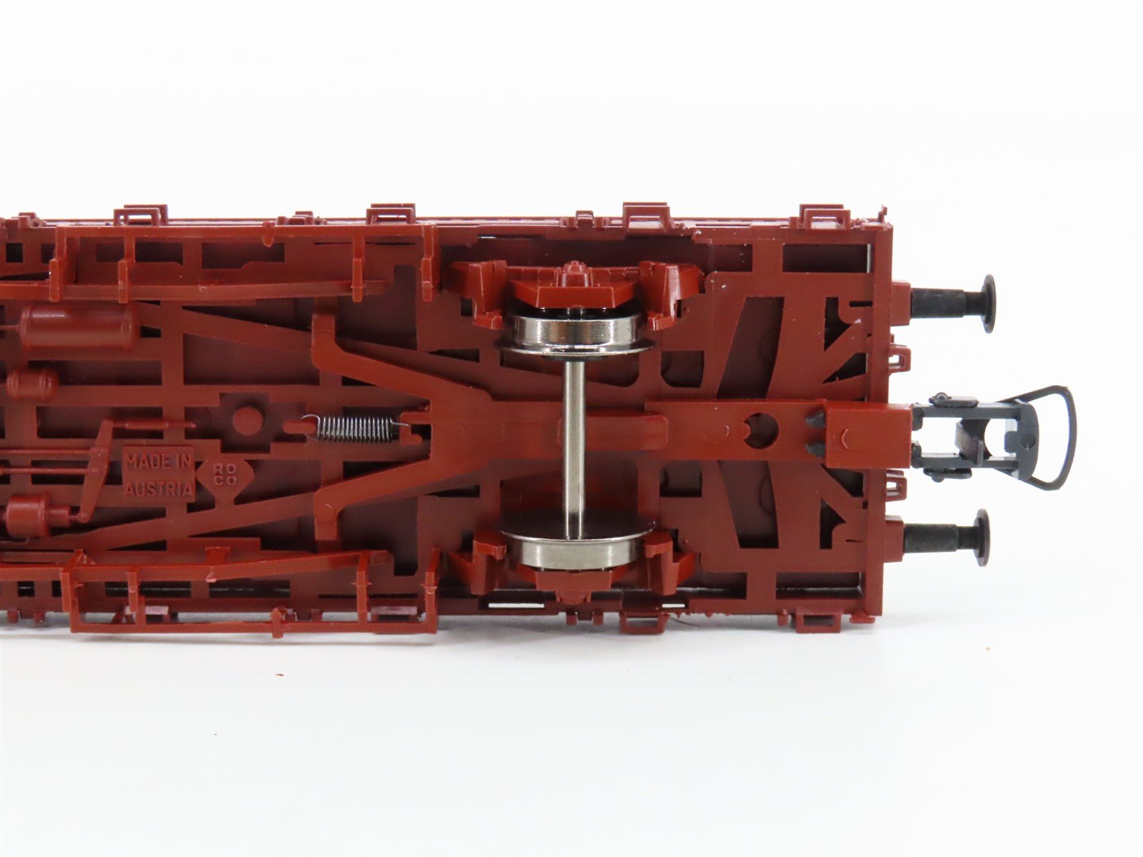 HO Scale Roco 47399 DB Deutsche Bahn Flat Car w/ Winter Camo Military Vehicle