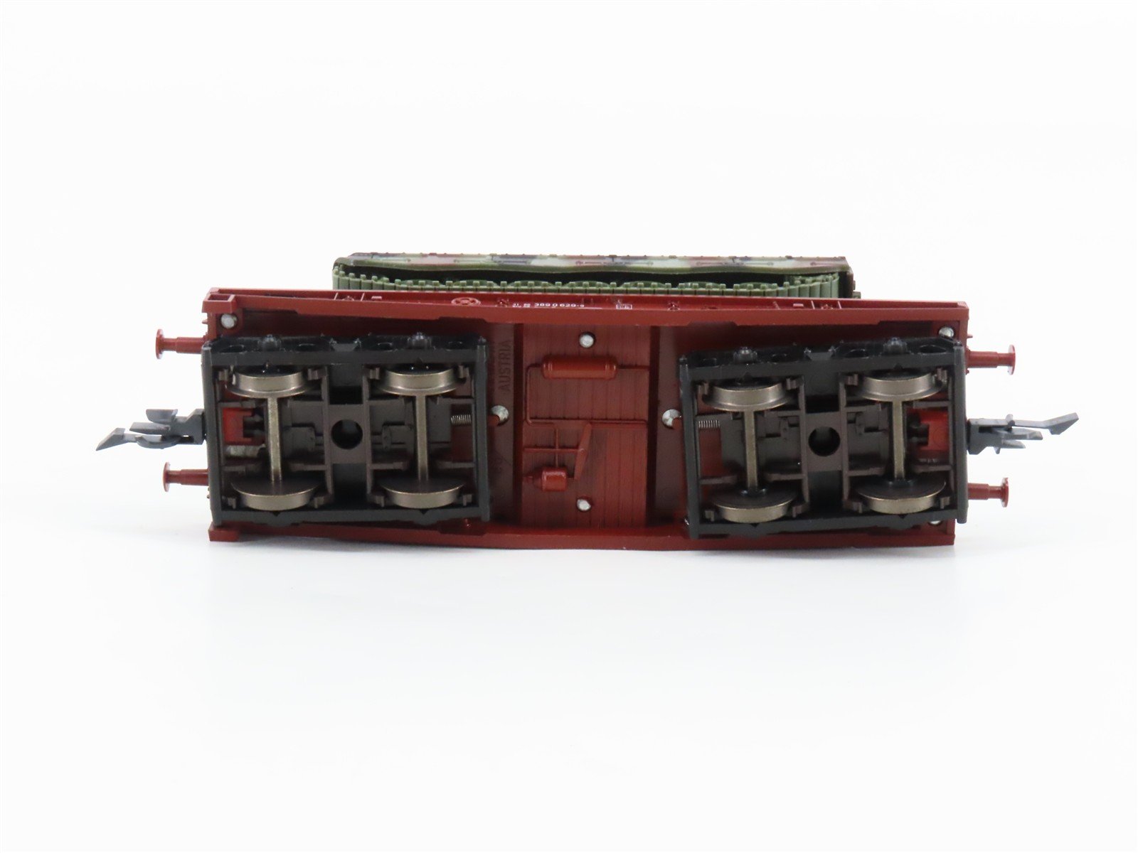 HO Scale Roco Minitanks 813 DB Deutsche Bahn Flat Car w/ Military Tank