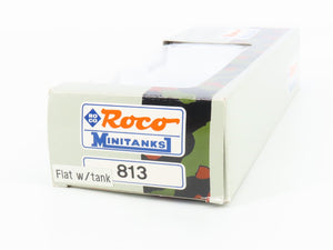HO Scale Roco Minitanks 813 DB Deutsche Bahn Flat Car w/ Military Tank