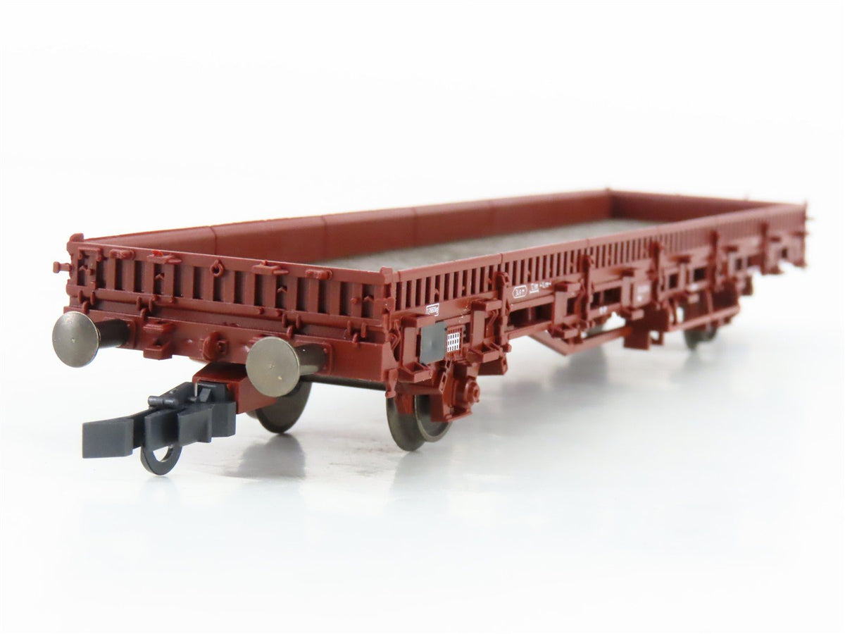 HO Scale Roco Minitanks 809 Kbs Flat Car w/ Military Vehicle