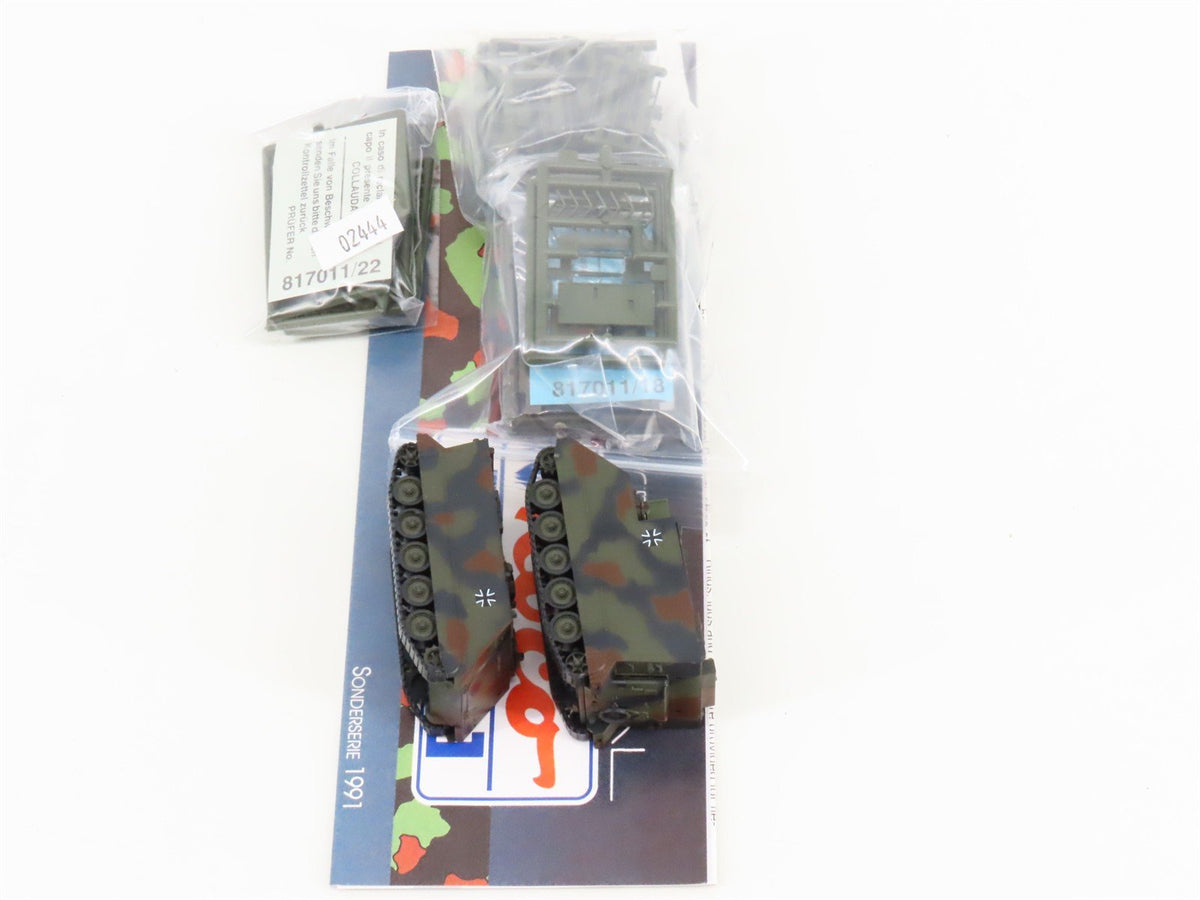 HO Scale Roco Minitanks 804 DB Deutsche Bahn Flat Car w/ Military Vehicles