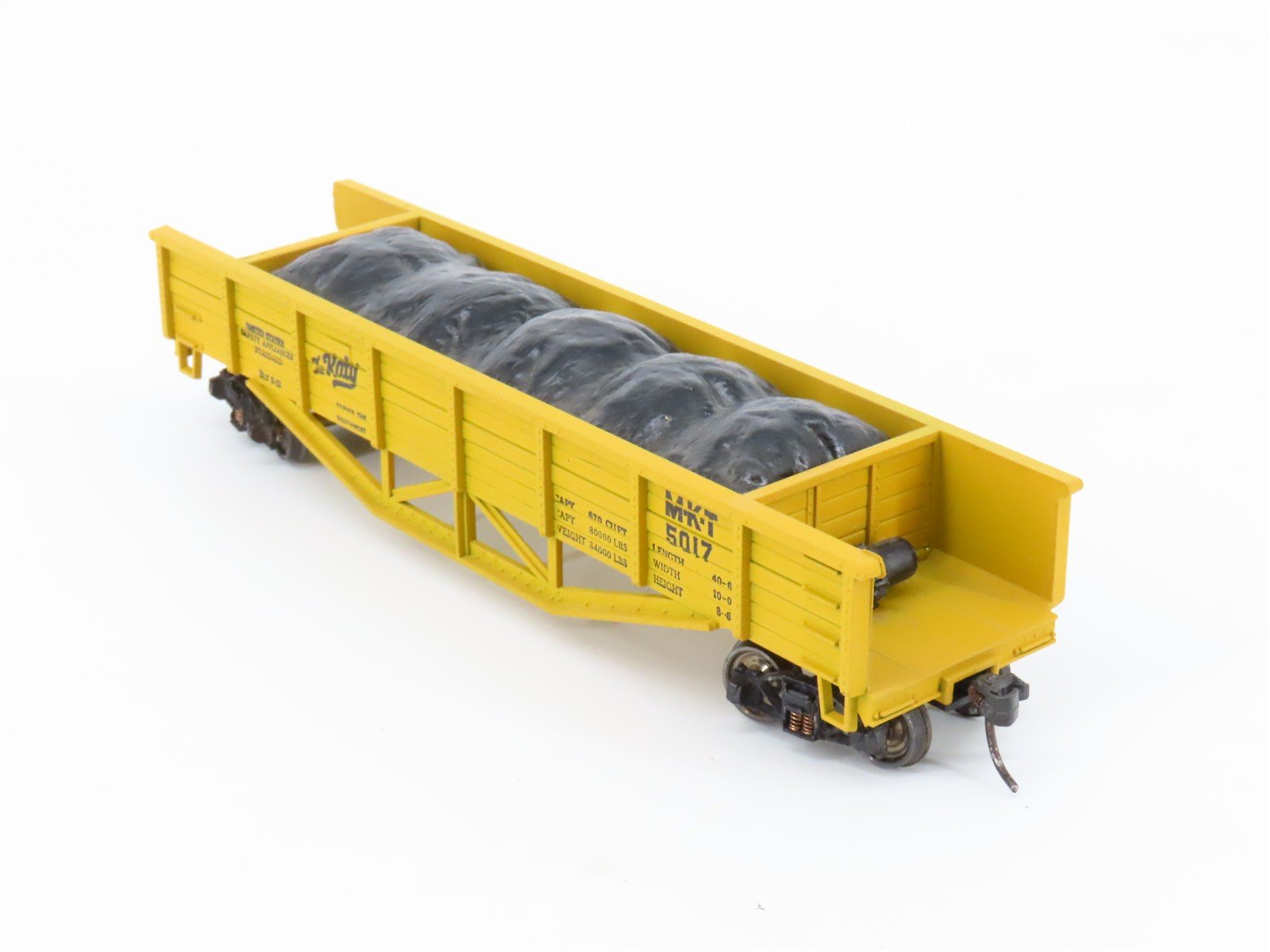 HO Scale Train Miniature 5454 M-K-T The Katy 42' Convertible Gondola #5017