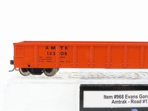 HO Scale Atlas Trainman 968 AMTK Amtrak Open Gondola #13308