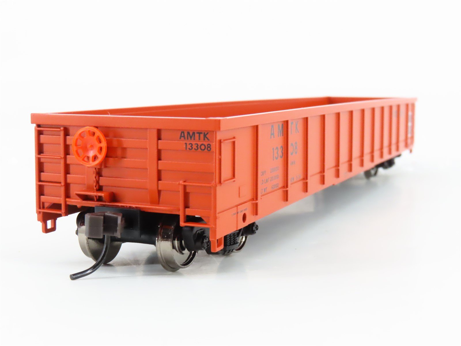 HO Scale Atlas Trainman 968 AMTK Amtrak Open Gondola #13308