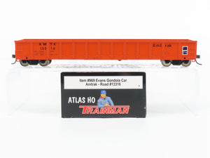 HO Scale Atlas Trainman 969 AMTK Amtrak Open Gondola #13316